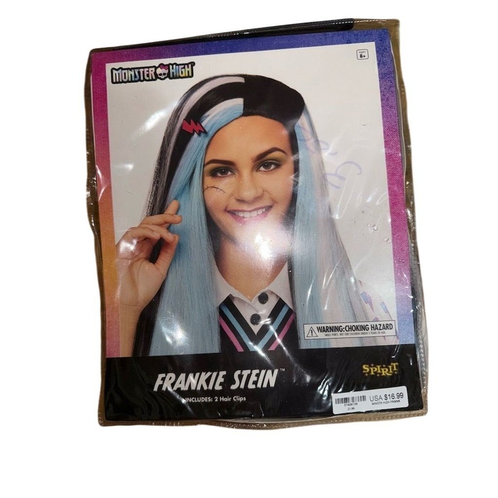 Monster High Frankie Stein Child Wig Multicolor‎ Halloween Party